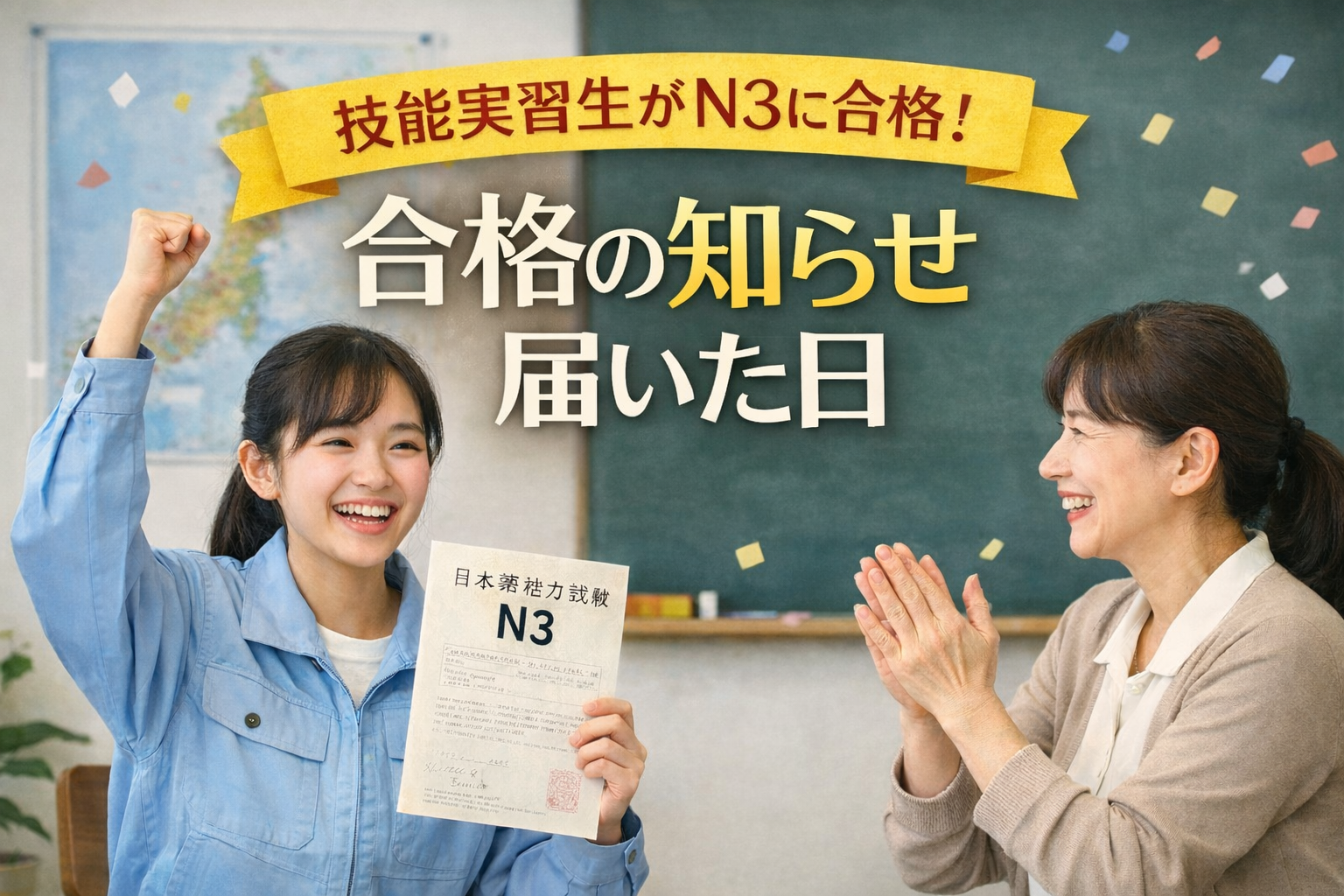 技能実習生がN3に合格しました｜あの日にもらったうれしい連絡