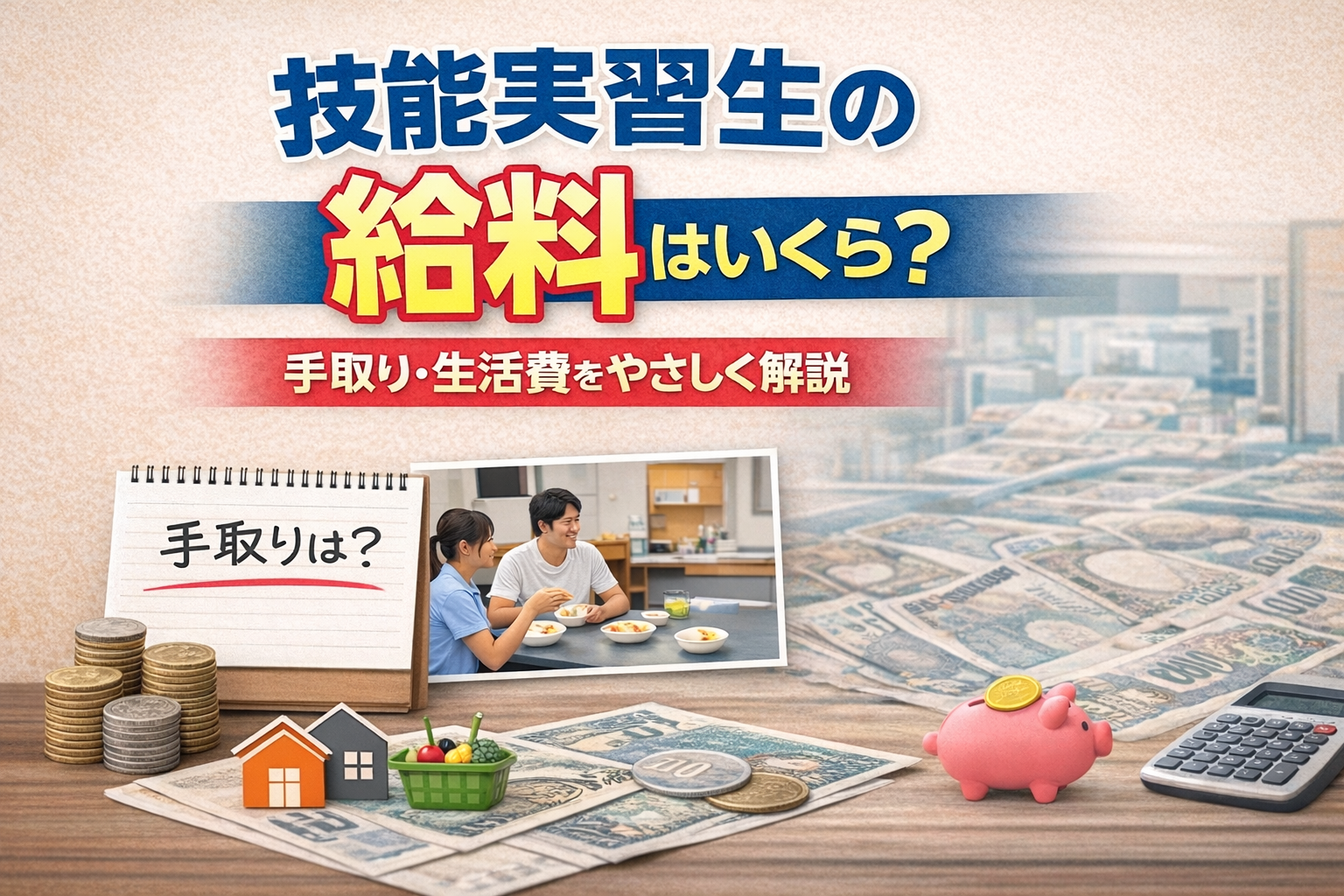 技能実習生の給料はいくら？手取り・生活費の目安をやさしく解説